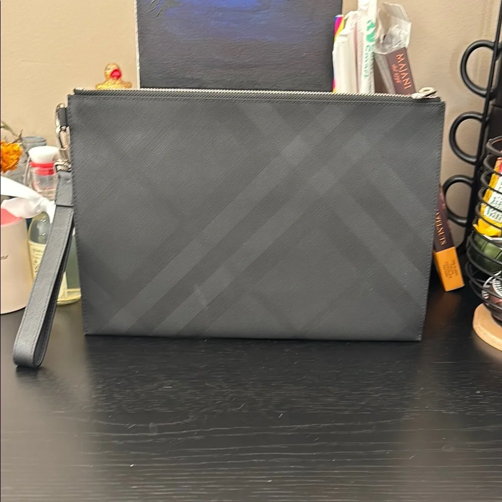 Burberry Black Tablet Bag or large Wristlet